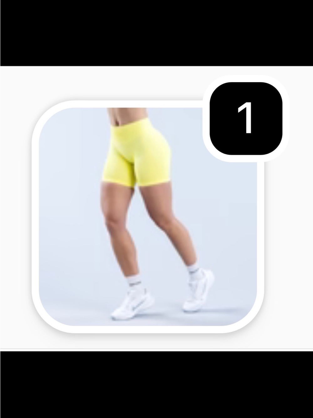 High-Rise Yellow Active Bike Shorts